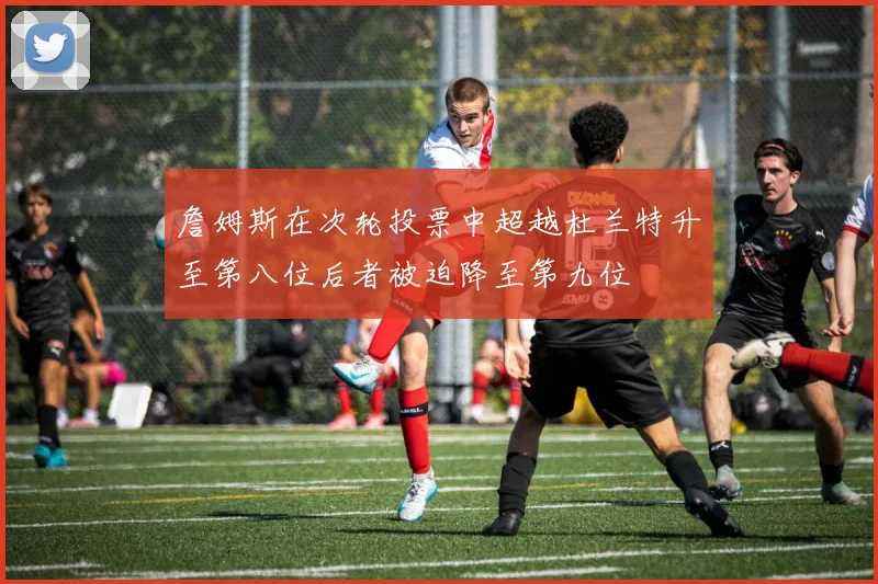 詹姆斯在次轮投票中超越杜兰特升至第八位后者被迫降至第九位